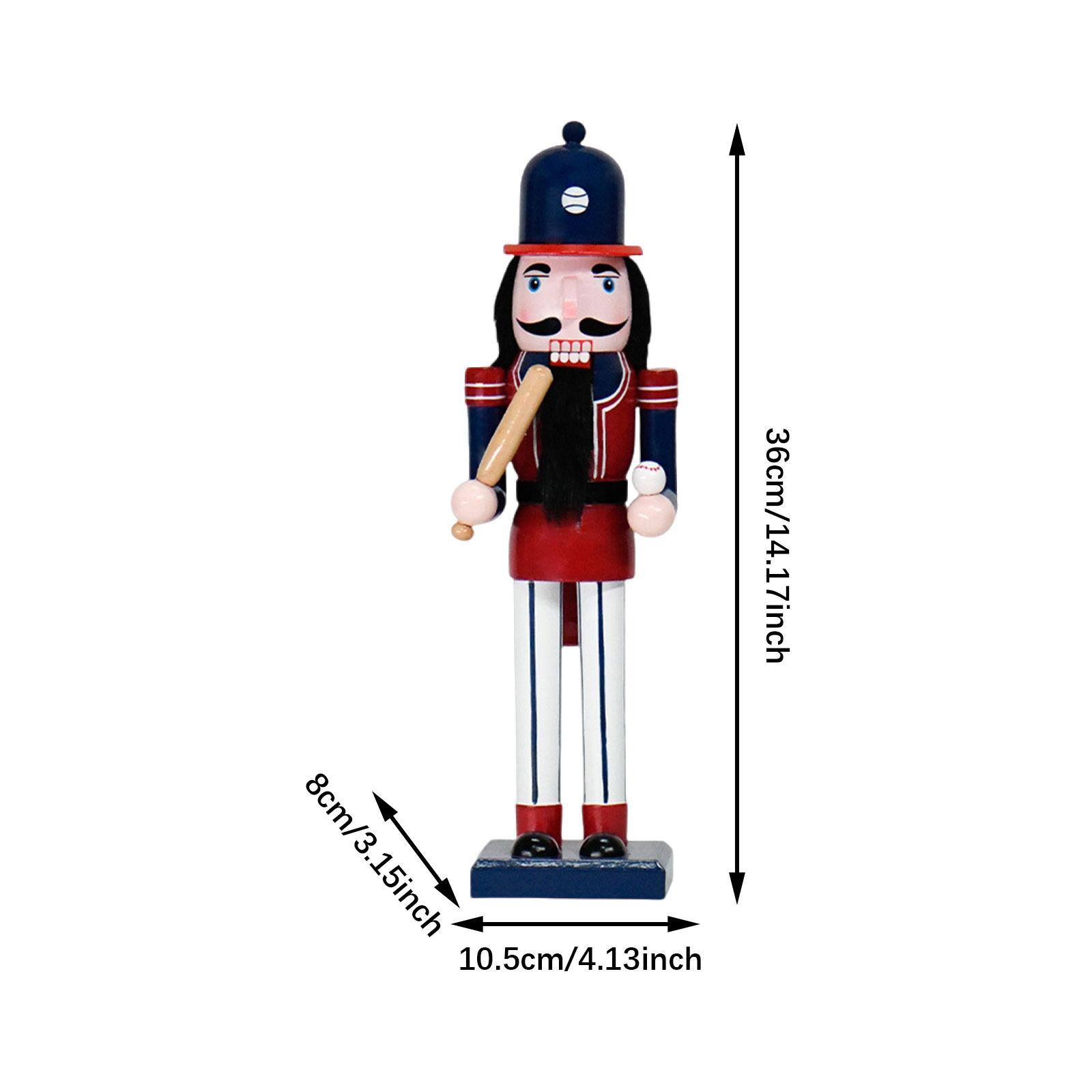 Nutcracker Figurine - ตุ๊กตาไม้แตกถั่ว ของตกแต่งคริสต์มาส ของประดับโต๊ะกลาง ไม้แตกถั่ว