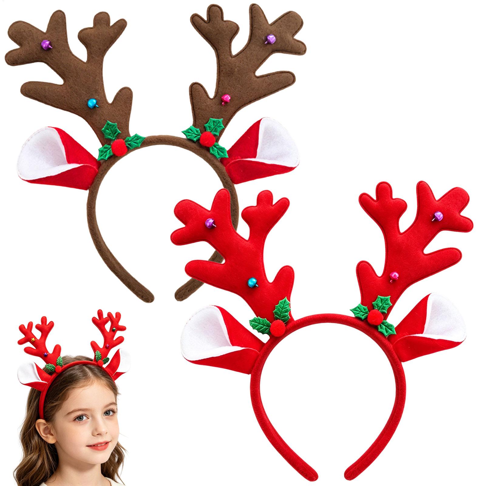 ที่คาดผมเขากวางตกแต่งคริสต์มาส - Reindeer Antlers Headband บทวิจารณ์และราคา