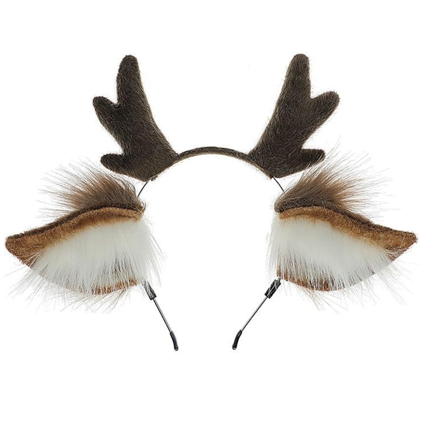 ที่คาดผมหัวกวางเรนเดียร์ขนปุย, - Reindeer Antlers Headband บทวิจารณ์และราคา